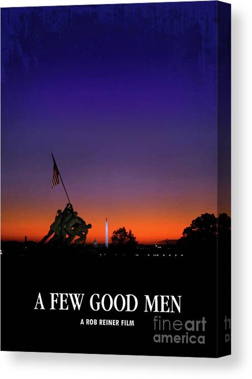 Movie Poster Canvas Print featuring the digital art A Few Good Men by Bo Kev