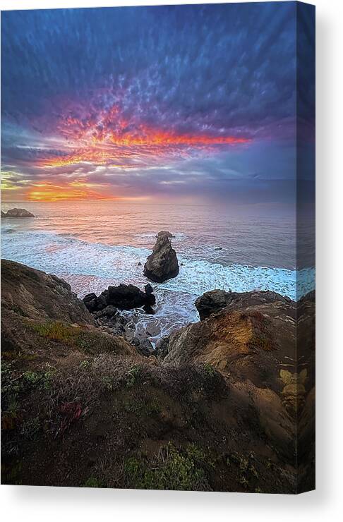  Canvas Print featuring the photograph A Message from Above by Louis Raphael