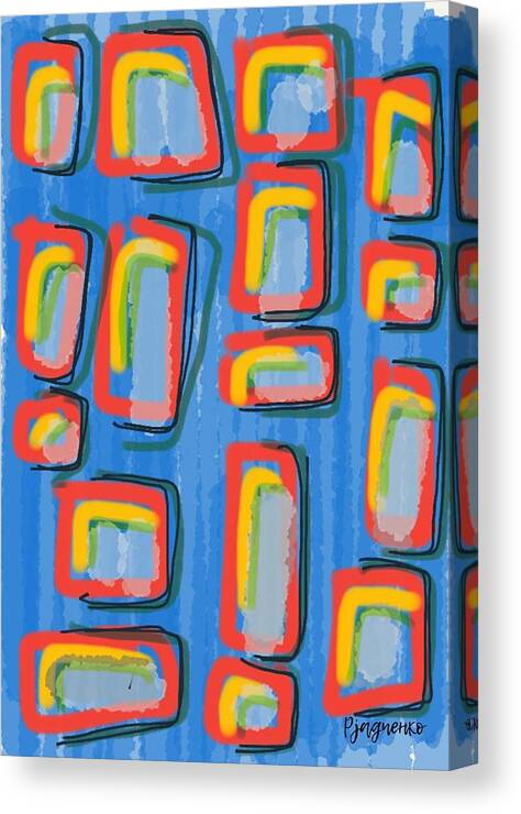 Abstract Canvas Print featuring the digital art Abstract #1 by Ljev Rjadcenko