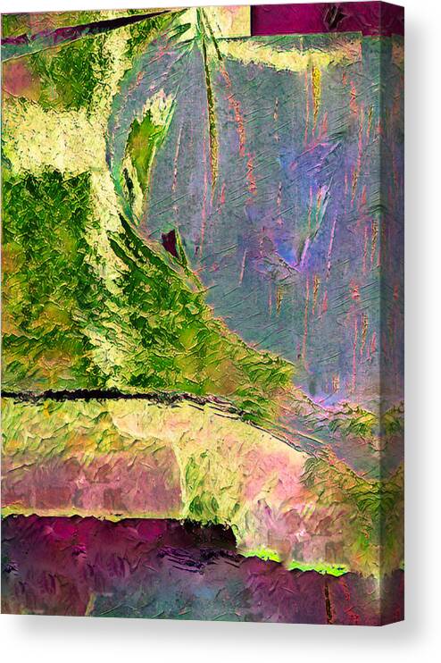 Landscape Canvas Print featuring the digital art Accolades of Spring abstract by Silver Pixie