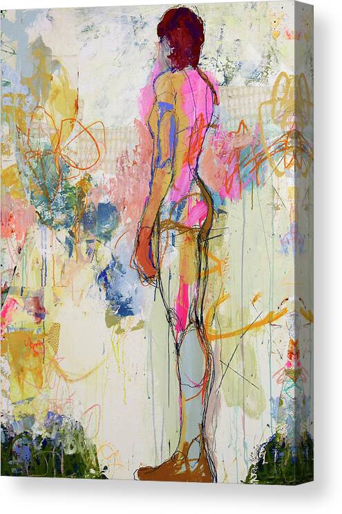  Canvas Print featuring the mixed media Ahtena pr1 by Jylian Gustlin