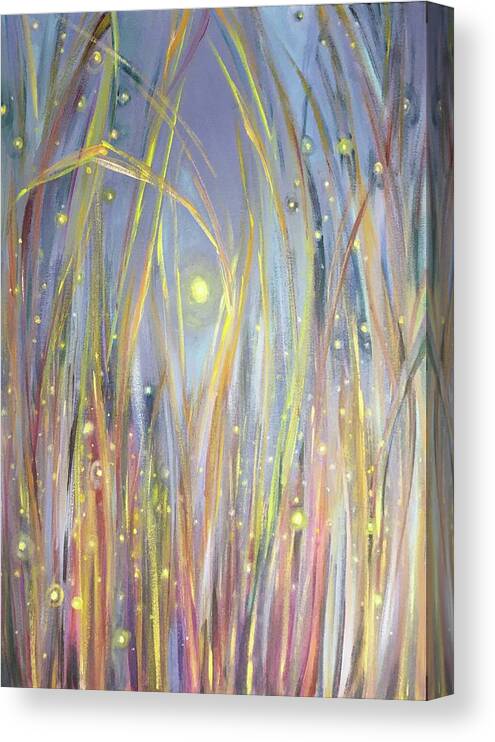 Painting Canvas Print featuring the painting All that Glimmers by Barbara Hranilovich