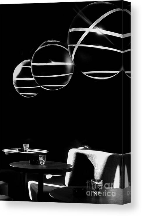 Restaurant Canvas Print featuring the photograph Ambience by Diana Rajala