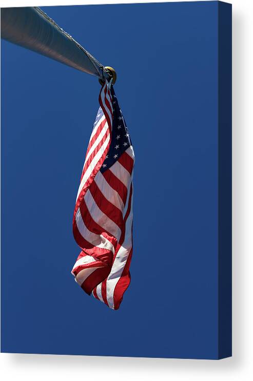 American Flag Canvas Print featuring the photograph American Flag by Amelia Pearn