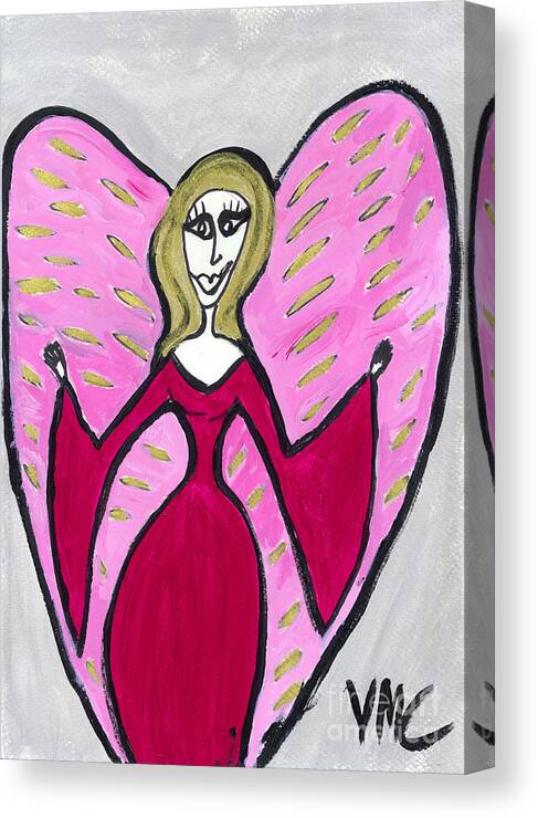 Angel Canvas Print featuring the painting Amorratrea Angel of Purpose by Victoria Mary Clarke