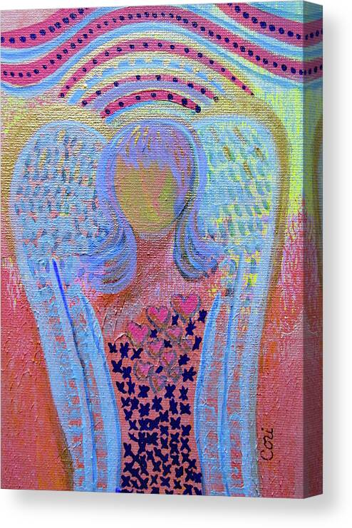 Angel Canvas Print featuring the painting Angel 429 by Corinne Carroll