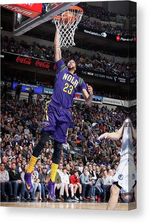 Anthony Davis Canvas Print featuring the photograph Anthony Davis by Danny Bollinger