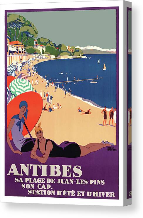 Antibes Canvas Print featuring the digital art Antibes by Long Shot