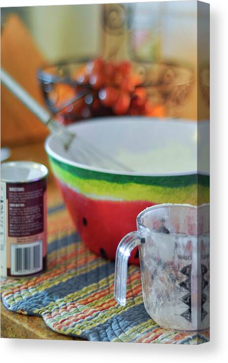 Baking Canvas Print featuring the photograph Baking With a Whisk by Cordia Murphy