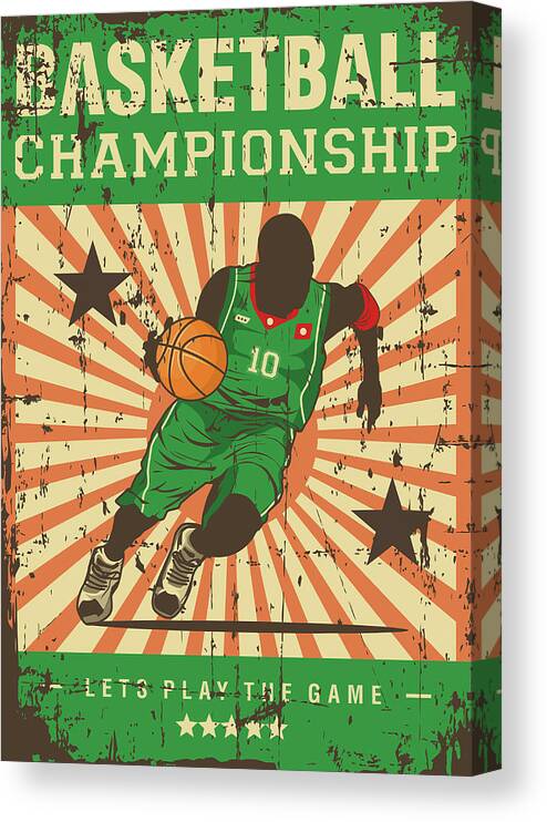 Basketball Sport Canvas Print / Canvas Art by Riza Ldi - Pixels
