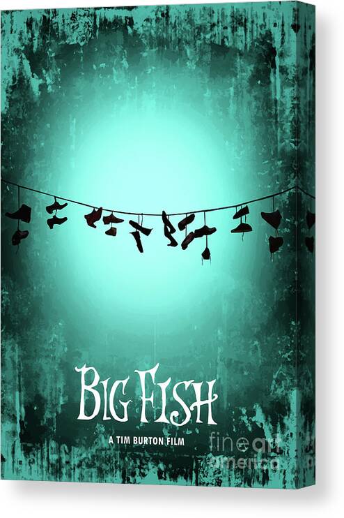 Movie Poster Canvas Print featuring the digital art Big Fish by Bo Kev