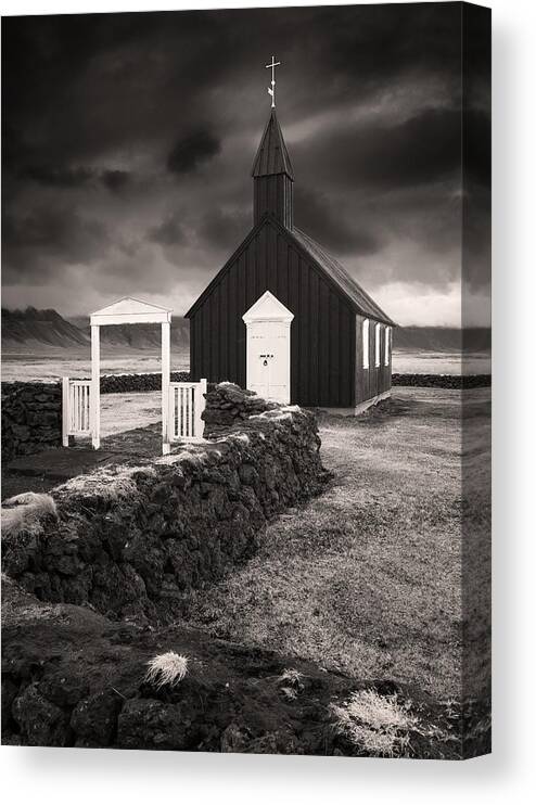 Budir Canvas Print featuring the photograph Budir Church by Peter Boehringer