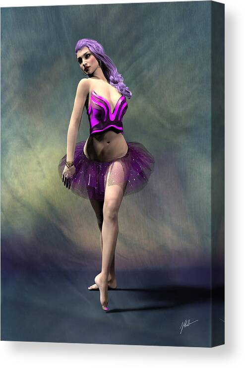 Carmen Canvas Print featuring the digital art Carmen Reyes, three by Joaquin Abella