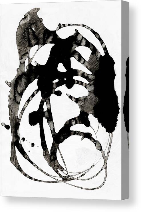 Shapes Canvas Print featuring the painting 0006-Catching It_1 by Anke Classen