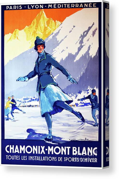 TX176 Vintage Chamonix Winter Sports French France Travel Poster Re-print A3 
