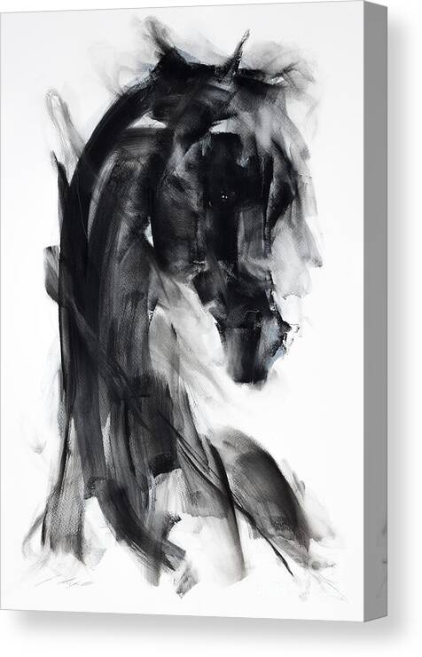 Horse Canvas Print featuring the painting Cole by Janette Lockett