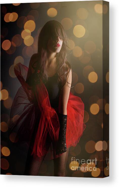Woman Canvas Print featuring the photograph Dancer by Jelena Jovanovic