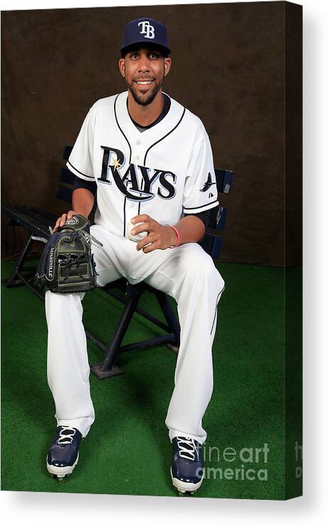 Media Day Canvas Print featuring the photograph David Price by Rob Carr