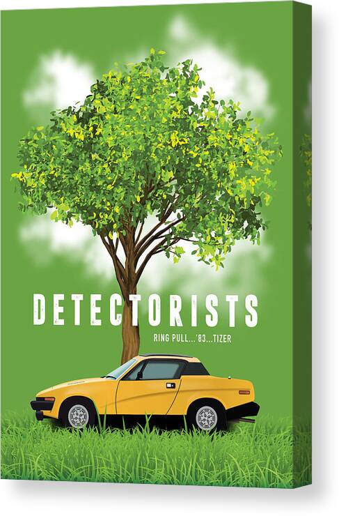 Movie Poster Canvas Print featuring the digital art Detectorists TV Series Poster by Movie Poster Boy