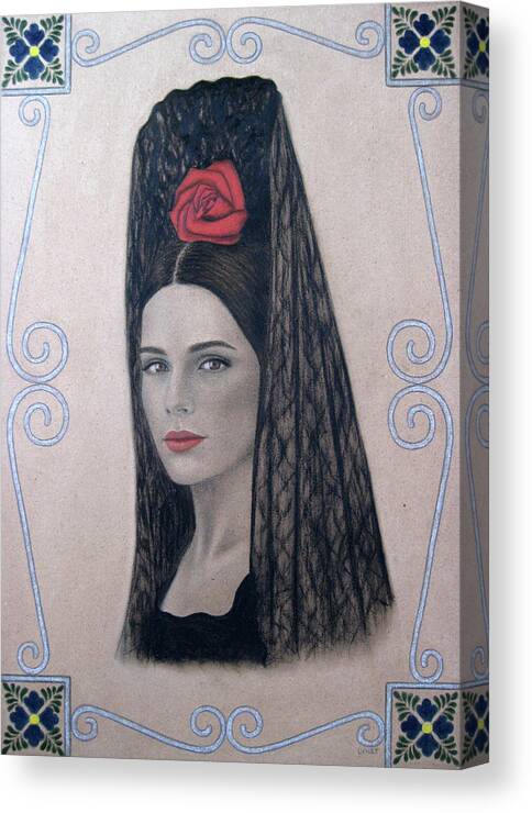 Elena Canvas Print featuring the painting Elena by Lynet McDonald