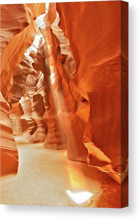 Antelope Canyon Canvas Print featuring the photograph February 2018 The Great Hall by Alain Zarinelli