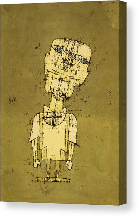 Paul Klee Canvas Print featuring the painting Ghost of a Genius, 1922 by Paul Klee