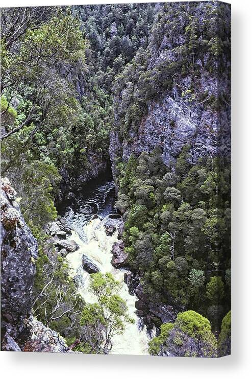 Tasmania Canvas Print featuring the photograph Gordon Splits 4, Tasmania, Australia by Steven Ralser