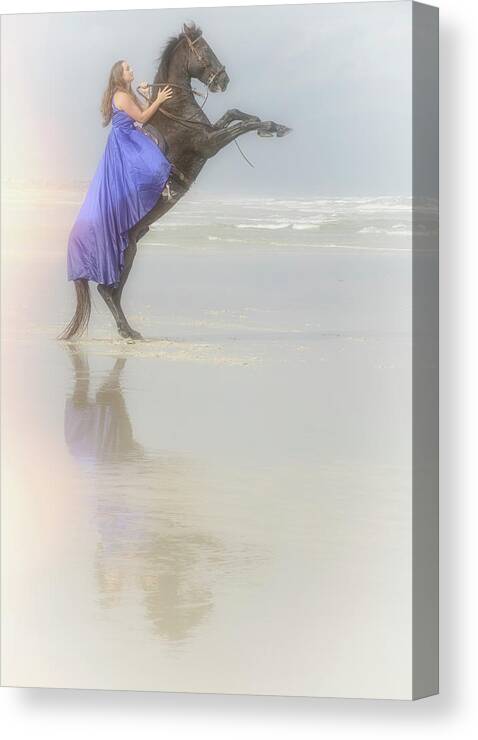 Horse Canvas Print featuring the photograph Grace and Power by M Kathleen Warren