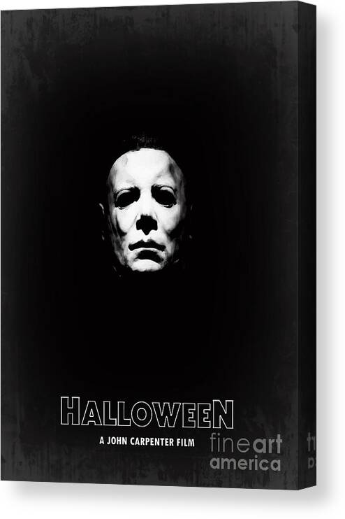 Movie Poster Canvas Print featuring the digital art Halloween by Bo Kev