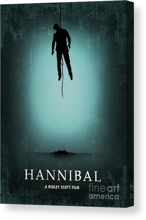 Movie Poster Canvas Print featuring the digital art Hannibal by Bo Kev