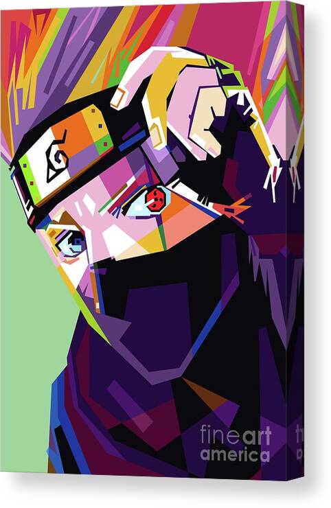 Naruto Kakashi Hatake Canvas Print