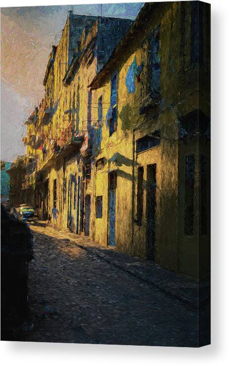 Havana Cuba Canvas Print featuring the photograph Havana Street II by Tom Singleton