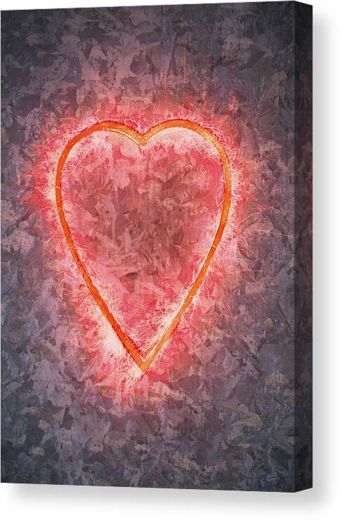 Outdoors Canvas Print featuring the photograph Heart of sparks by Nicholas Rigg