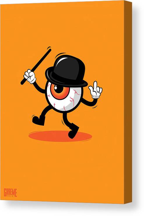 Hobby Canvas Print featuring the digital art Hobby Dancing Character Inspired By A Clockwork Orange And The Infamo ... by Towery Hill