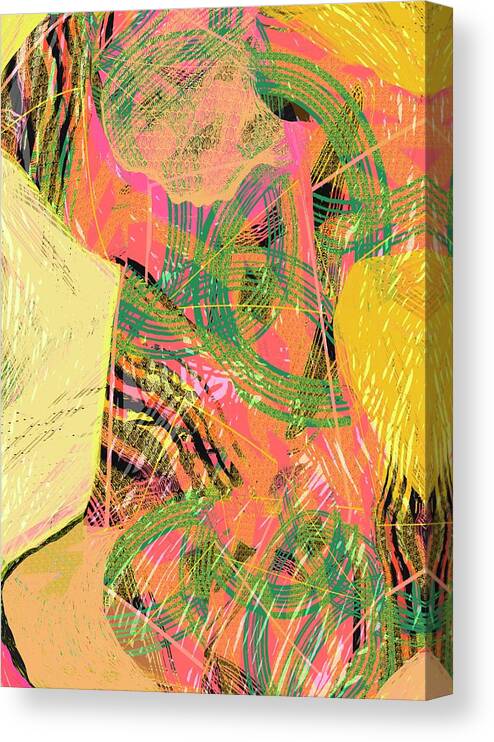 Figure Canvas Print featuring the digital art In Plain Sight by Jennifer Lommers
