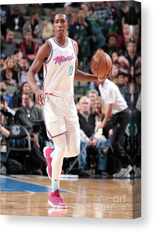 Nba Pro Basketball Canvas Print featuring the photograph Josh Richardson by Glenn James