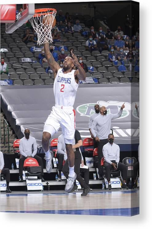 Nba Pro Basketball Canvas Print featuring the photograph Kawhi Leonard by Glenn James