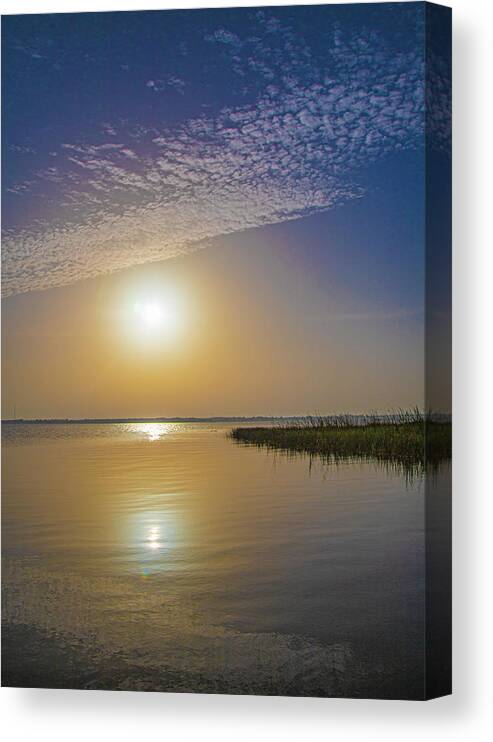 Sun Canvas Print featuring the photograph Late Summer Sunrise by Dart Humeston