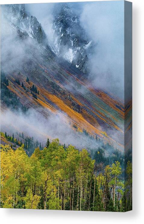Colorado Canvas Print featuring the photograph Layers of Color by David Downs