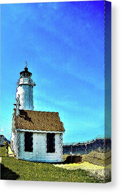 Lighthouse Canvas Print featuring the digital art Lighthouse by Addison Likins