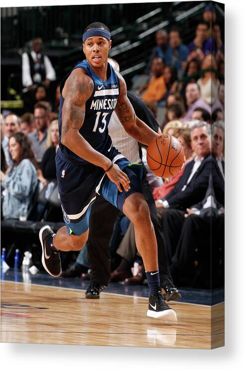 Nba Pro Basketball Canvas Print featuring the photograph Marcus Georges-hunt by Glenn James
