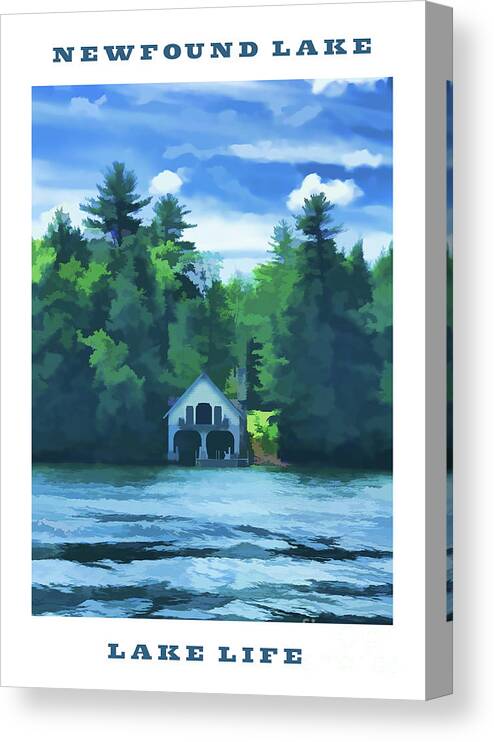 Newfound Lake Canvas Print featuring the photograph Newfound Lake - Lake Life by Xine Segalas