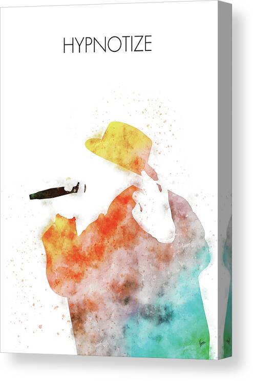 Notorious Canvas Print featuring the digital art No080 MY Notorious BIG Watercolor Music poster by Chungkong Art