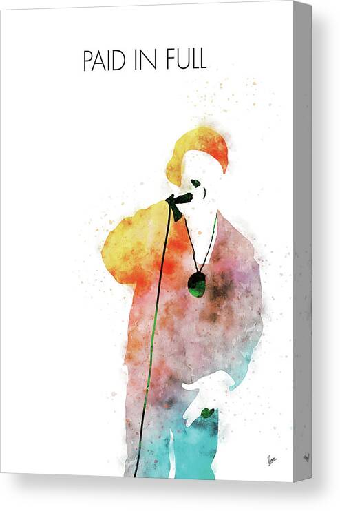 Eric Canvas Print featuring the digital art No136 MY EricBandRakim Watercolor Music poster by Chungkong Art