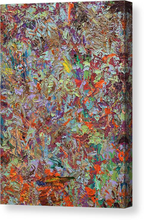 Abstract Canvas Print featuring the painting Paint number 33 by James W Johnson