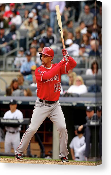 American League Baseball Canvas Print featuring the photograph Raul Ibanez by Elsa