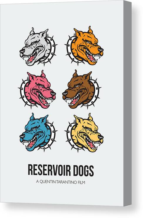 Movie Poster Canvas Print featuring the digital art Reservoir Dogs - Alternative Movie Poster by Movie Poster Boy