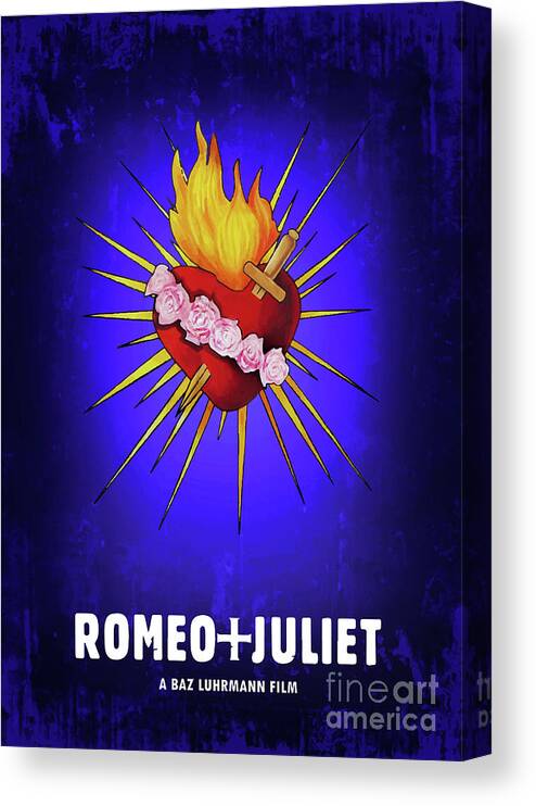 Movie Poster Canvas Print featuring the digital art Romeo And Juliet by Bo Kev