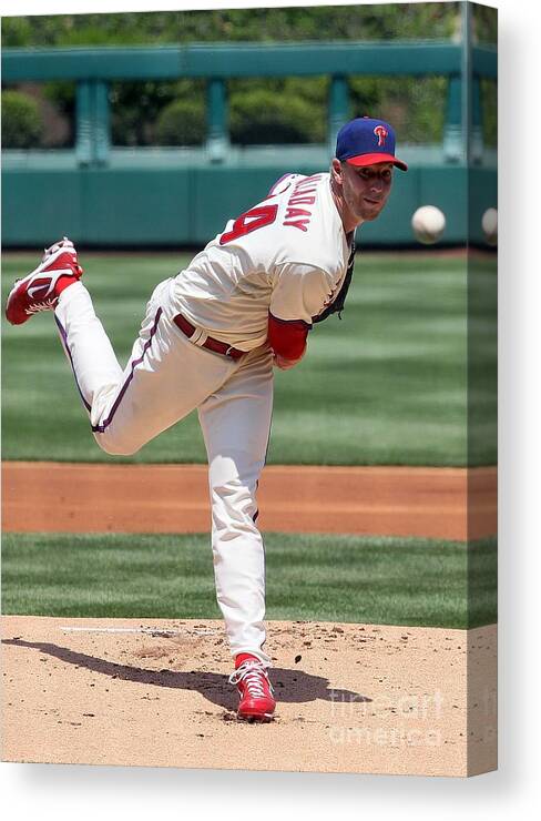 People Canvas Print featuring the photograph Roy Halladay by Jim Mcisaac