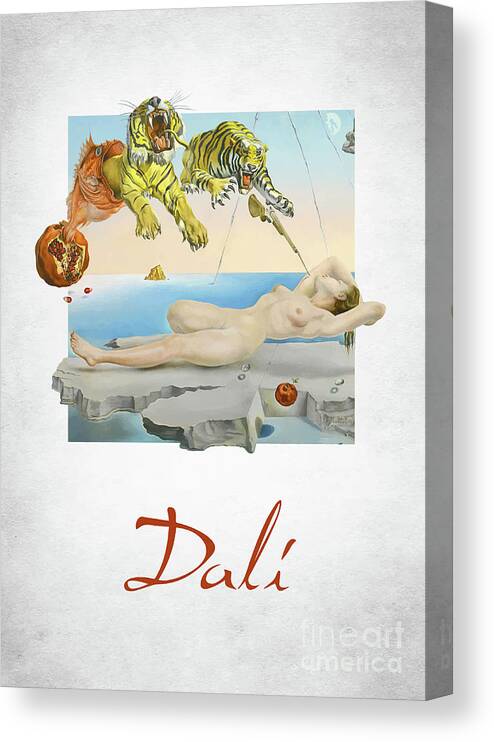 Salvador Dali Canvas Print featuring the digital art Salvador Dali by Bo Kev